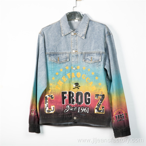 Colorful Color Denim Jacket Customization